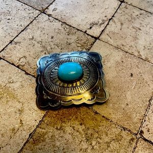 Turquoise belt buckle